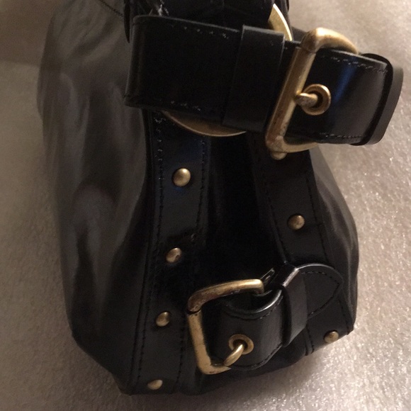 Kenneth Cole Leather Shoulder Bag Black - Picture 4 of 8